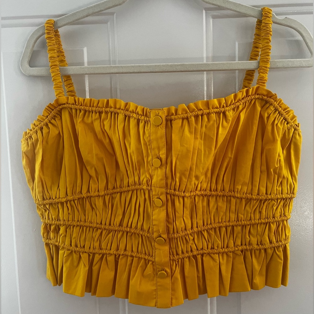 NWT J. Crew Cinched-waist Cotton Poplin Tank Top - Picture 2 of 6
